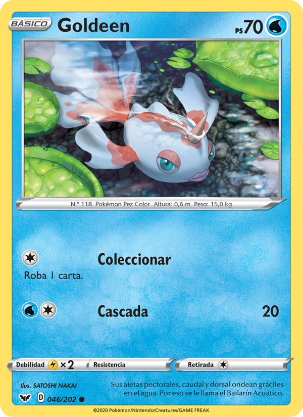 Goldeen 46 — Espada y Escudo (Spanish Pokémon TCG card)