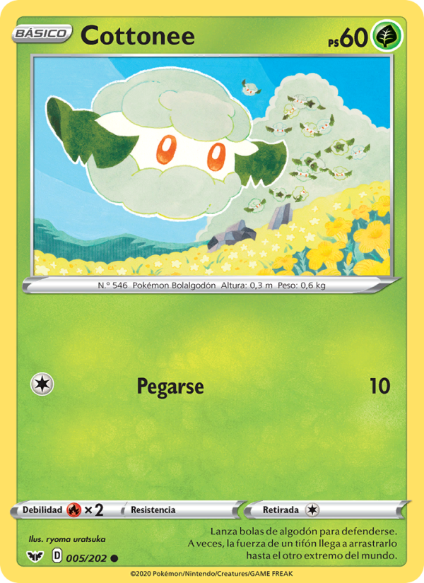 Cottonee 5 — Espada y Escudo (Spanish Pokémon TCG card)