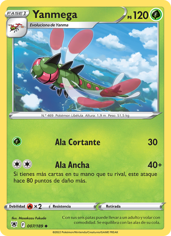 Yanmega 007 — Resplandor Astral (Spanish Pokémon TCG card)