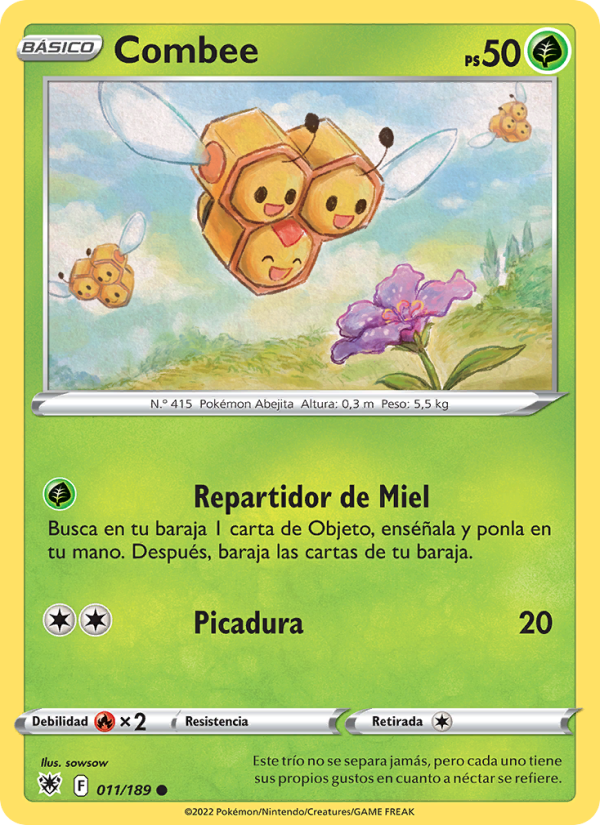 Combee 011 — Resplandor Astral (Spanish Pokémon TCG card)