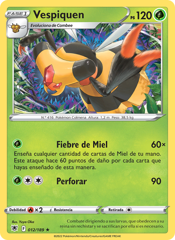 Vespiquen 012 — Resplandor Astral (Spanish Pokémon TCG card)