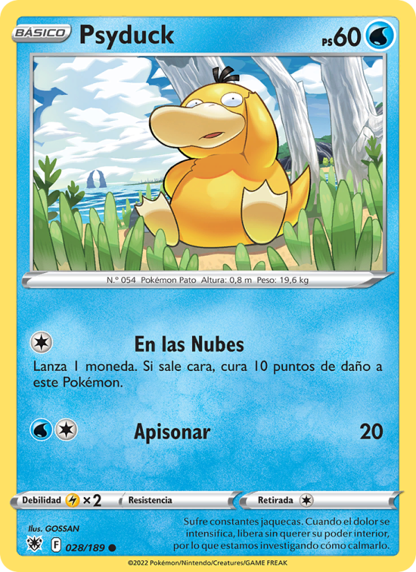 Psyduck 028 — Resplandor Astral (Spanish Pokémon TCG card)