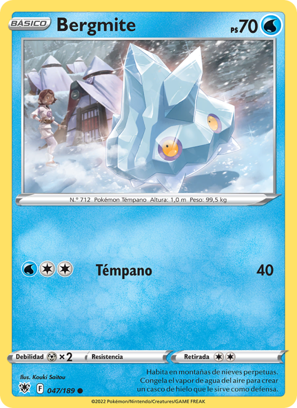 Bergmite 047 — Resplandor Astral (Spanish Pokémon TCG card)