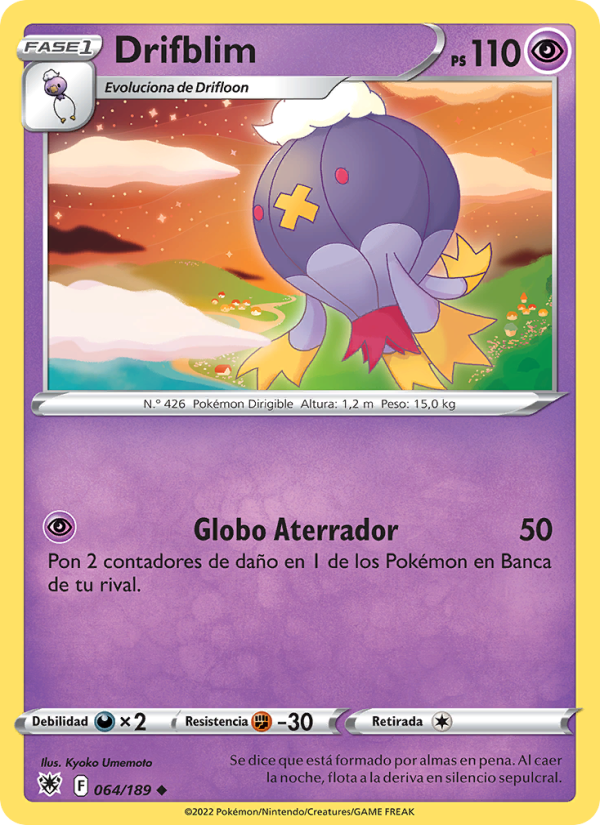 Drifblim 064 — Resplandor Astral (Spanish Pokémon TCG card)
