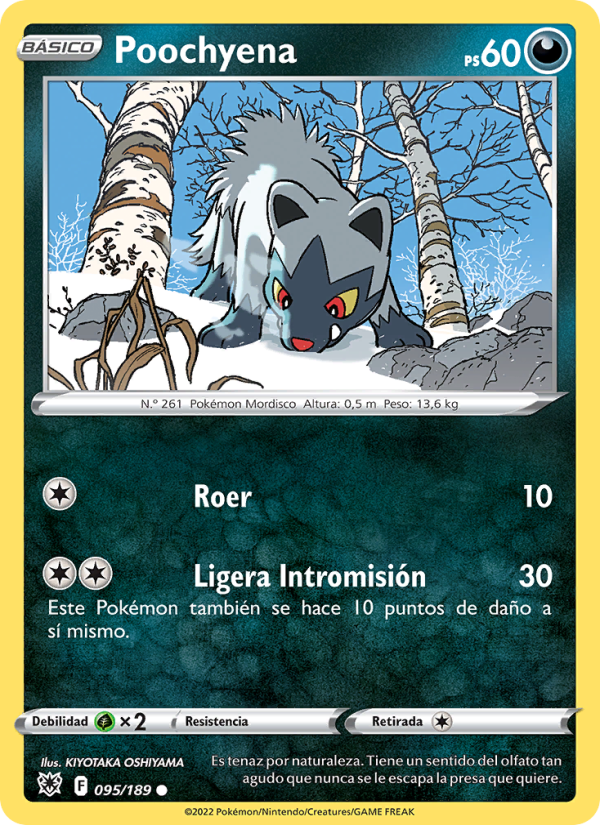 Poochyena 095 — Resplandor Astral (Spanish Pokémon TCG card)
