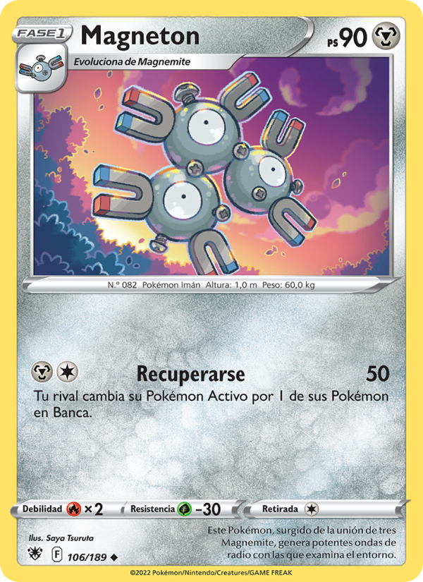 Magneton 106 — Resplandor Astral (Spanish Pokémon TCG card)