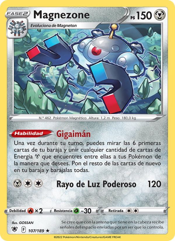 Magnezone 107 — Resplandor Astral (Spanish Pokémon TCG card)