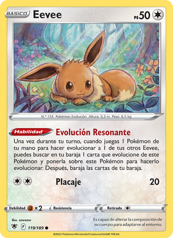 Eevee 119 — Resplandor Astral (Spanish Pokémon TCG card)
