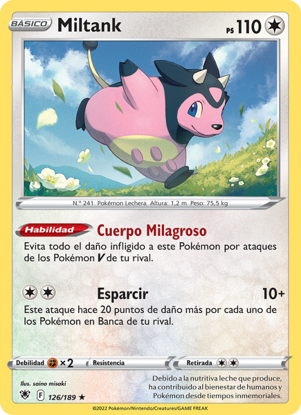 Miltank 126 — Resplandor Astral (Spanish Pokémon TCG card)