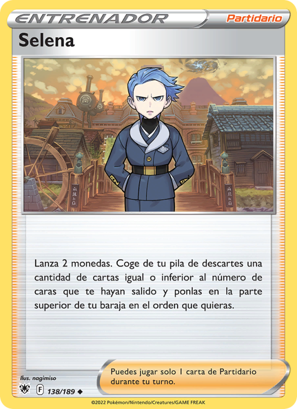 Selena 138 — Resplandor Astral (Spanish Pokémon TCG card)