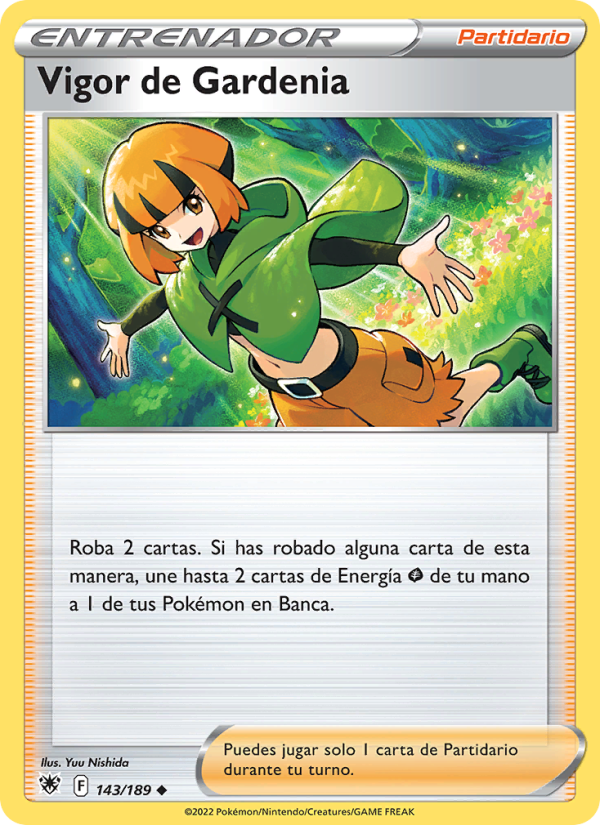 Vigor de Gardenia 143 — Resplandor Astral (Spanish Pokémon TCG card)