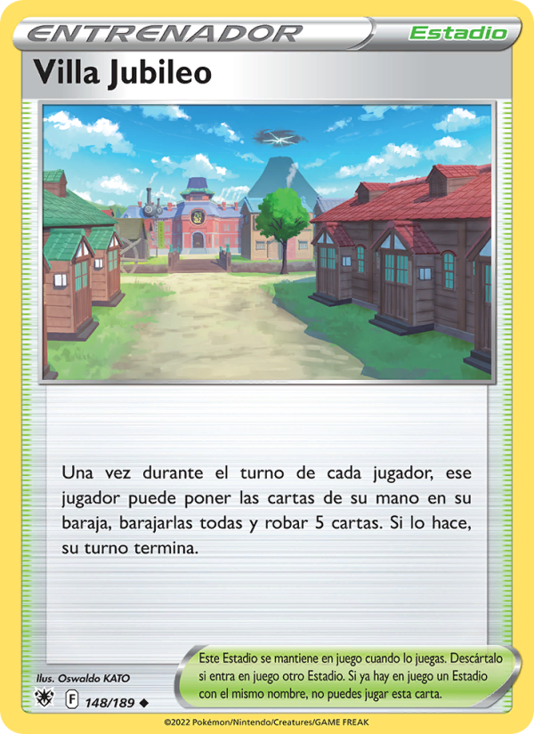 Villa Jubileo 148 — Resplandor Astral (Spanish Pokémon TCG card)