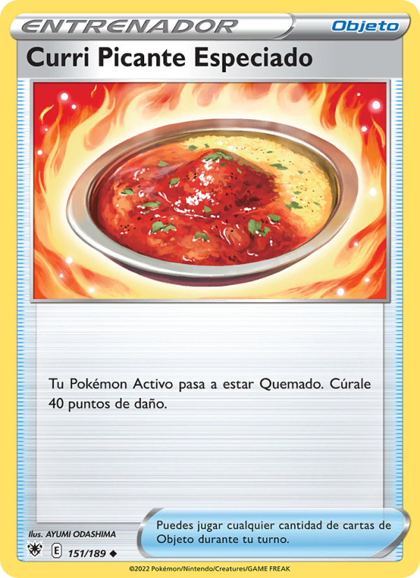 Curri Picante Especiado 151 — Resplandor Astral (Spanish Pokémon TCG card)