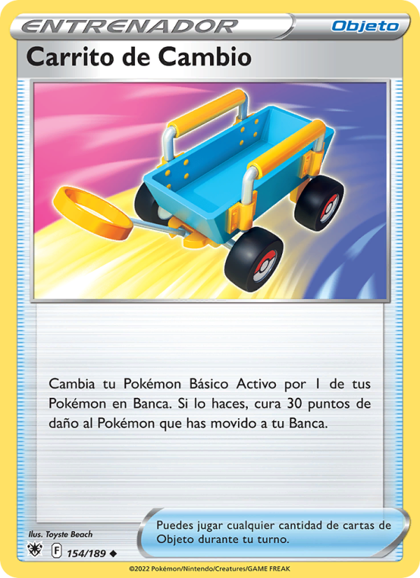 Carrito de Cambio 154 — Resplandor Astral (Spanish Pokémon TCG card)