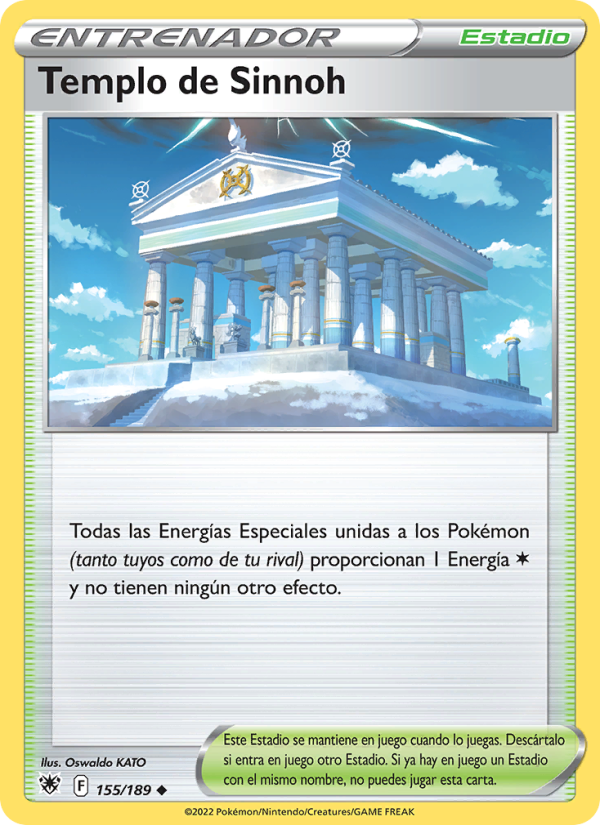 Templo de Sinnoh 155 — Resplandor Astral (Spanish Pokémon TCG card)