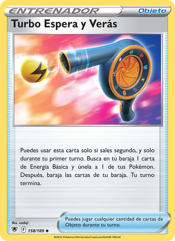 Turbo Espera y Verás 158 — Resplandor Astral (Spanish Pokémon TCG card)