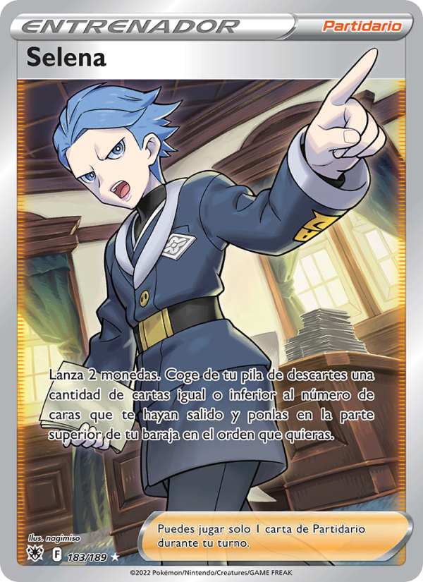 Selena 183 — Resplandor Astral (Spanish Pokémon TCG card)