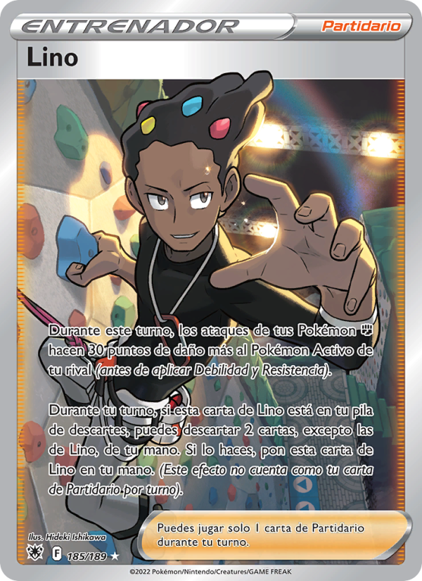 Lino 185 — Resplandor Astral (Spanish Pokémon TCG card)