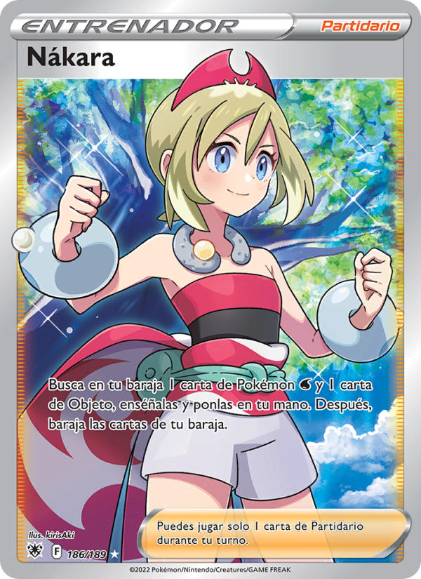 Nákara 186 — Resplandor Astral (Spanish Pokémon TCG card)