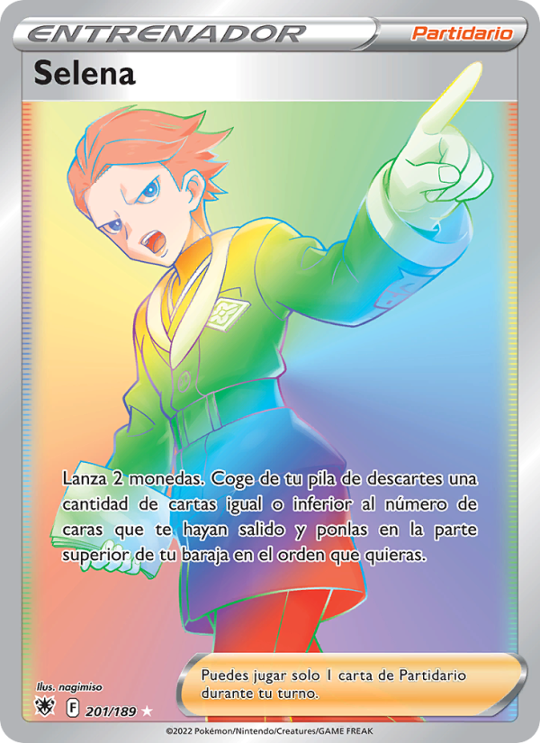 Selena 201 — Resplandor Astral (Spanish Pokémon TCG card)