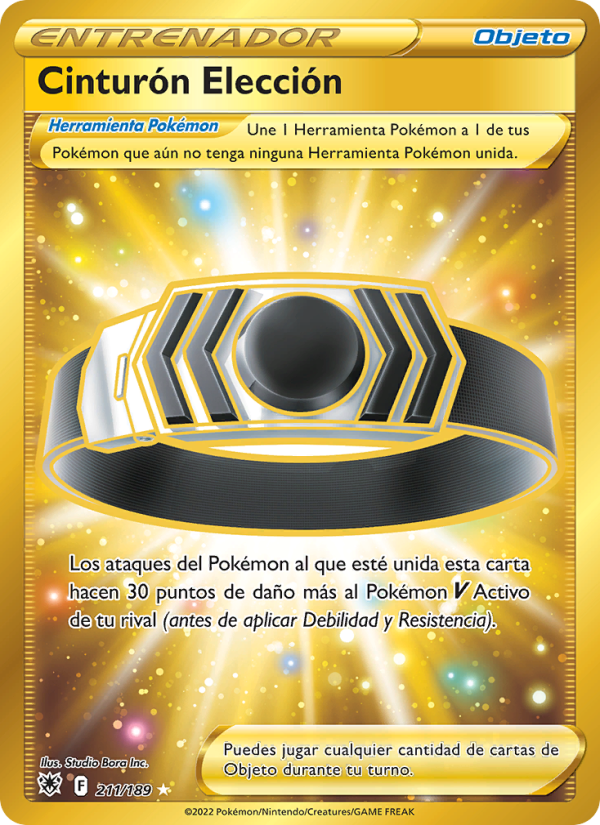 Cinturón Elección 211 — Resplandor Astral (Spanish Pokémon TCG card)