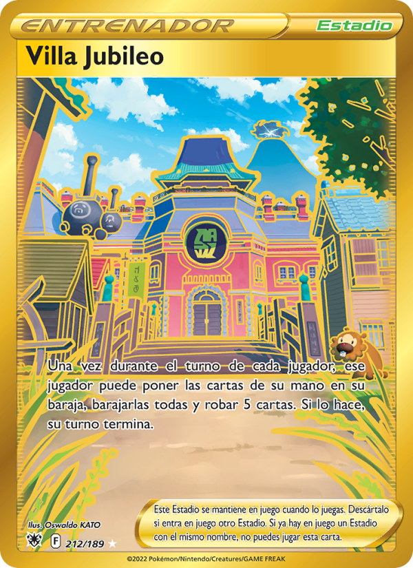 Villa Jubileo 212 — Resplandor Astral (Spanish Pokémon TCG card)