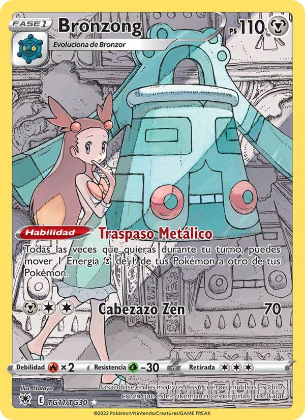 Bronzong TG11 — Resplandor Astral (Spanish Pokémon TCG card)