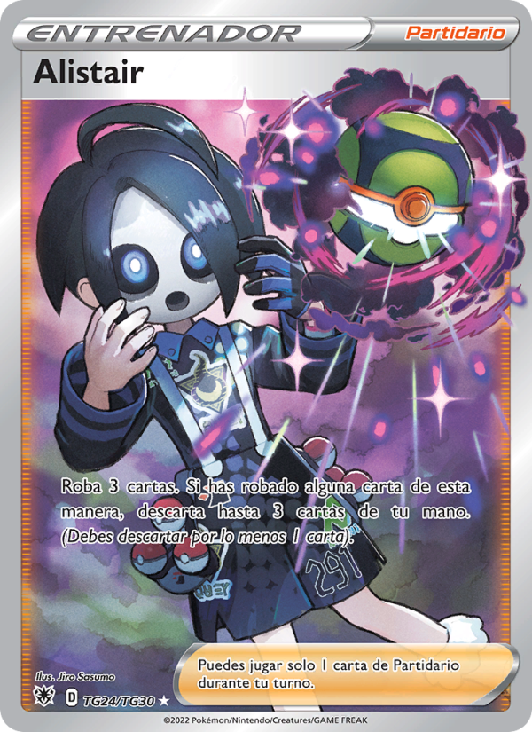 Alistair TG24 — Resplandor Astral (Spanish Pokémon TCG card)