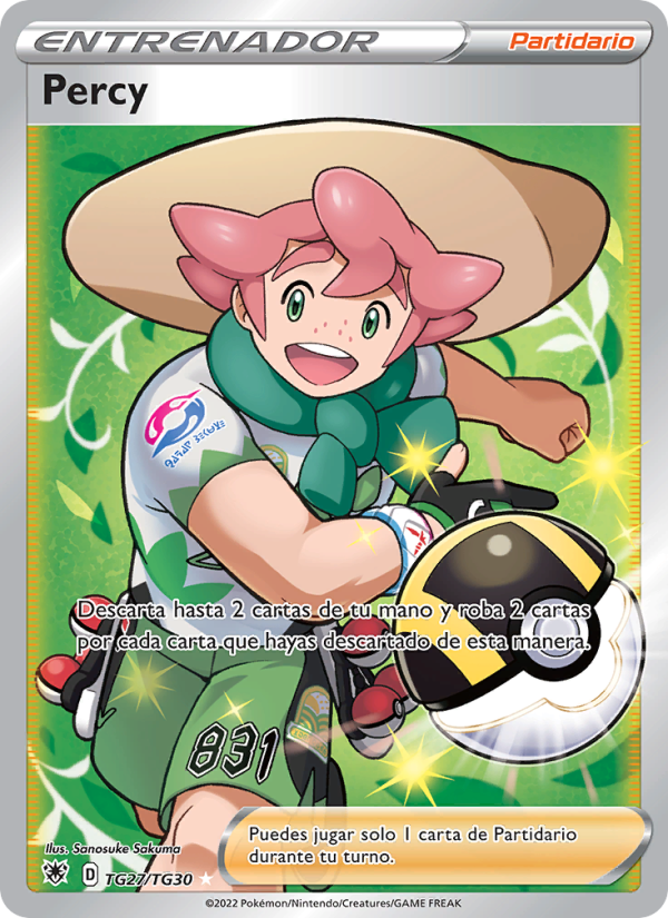 Percy TG27 — Resplandor Astral (Spanish Pokémon TCG card)
