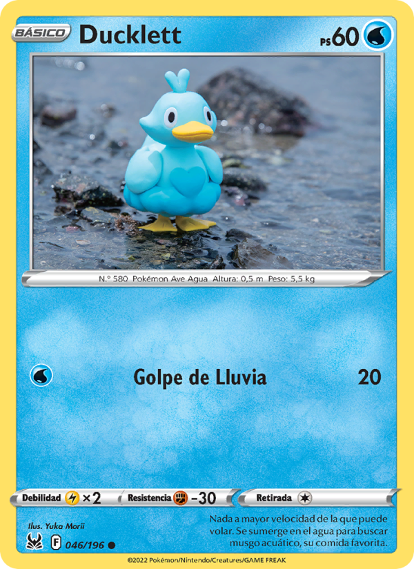 Ducklett 046 — Origen Perdido (Spanish Pokémon TCG card)