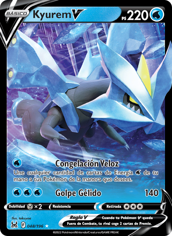 Kyurem V 048 — Origen Perdido (Spanish Pokémon TCG card)