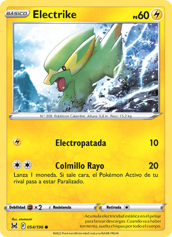 Electrike 054 — Origen Perdido (Spanish Pokémon TCG card)