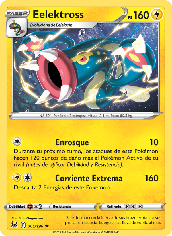 Eelektross 061 — Origen Perdido (Spanish Pokémon TCG card)