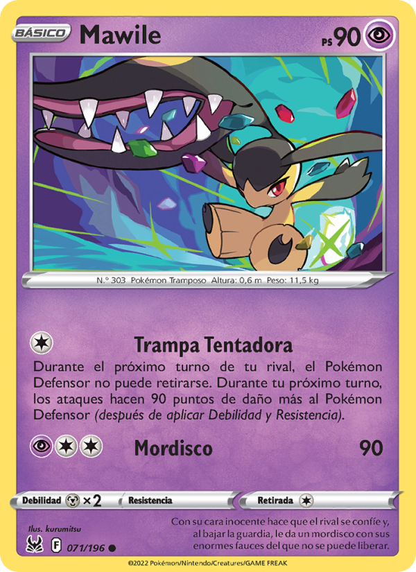 Mawile 071 — Origen Perdido (Spanish Pokémon TCG card)