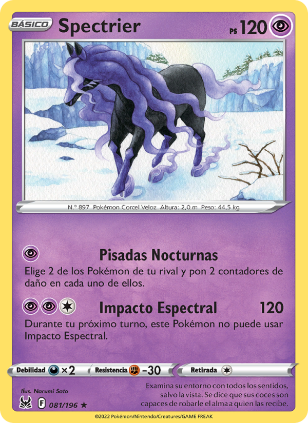 Spectrier 081 — Origen Perdido (Spanish Pokémon TCG card)