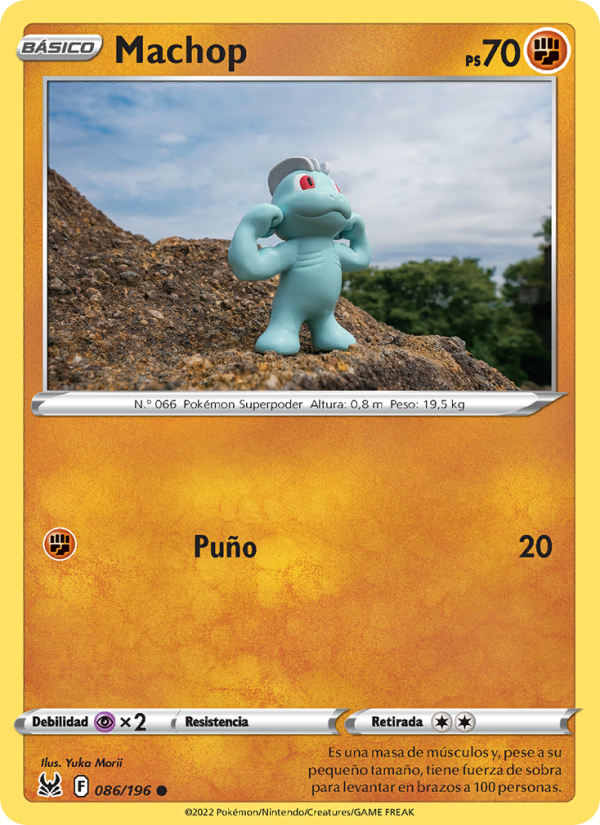 Machop 086 — Origen Perdido (Spanish Pokémon TCG card)