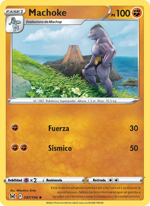 Machoke 087 — Origen Perdido (Spanish Pokémon TCG card)