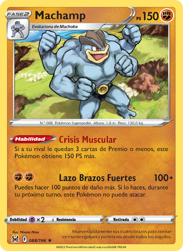 Machamp 088 — Origen Perdido (Spanish Pokémon TCG card)