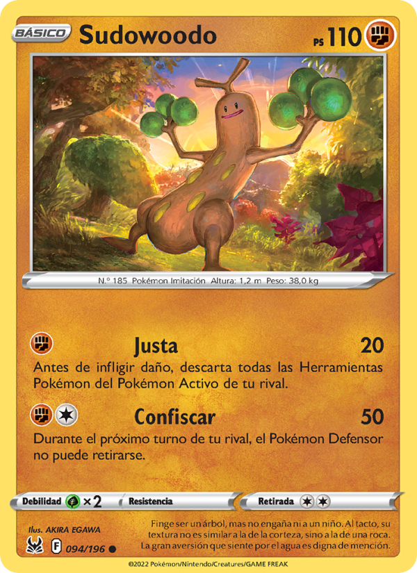 Sudowoodo 094 — Origen Perdido (Spanish Pokémon TCG card)