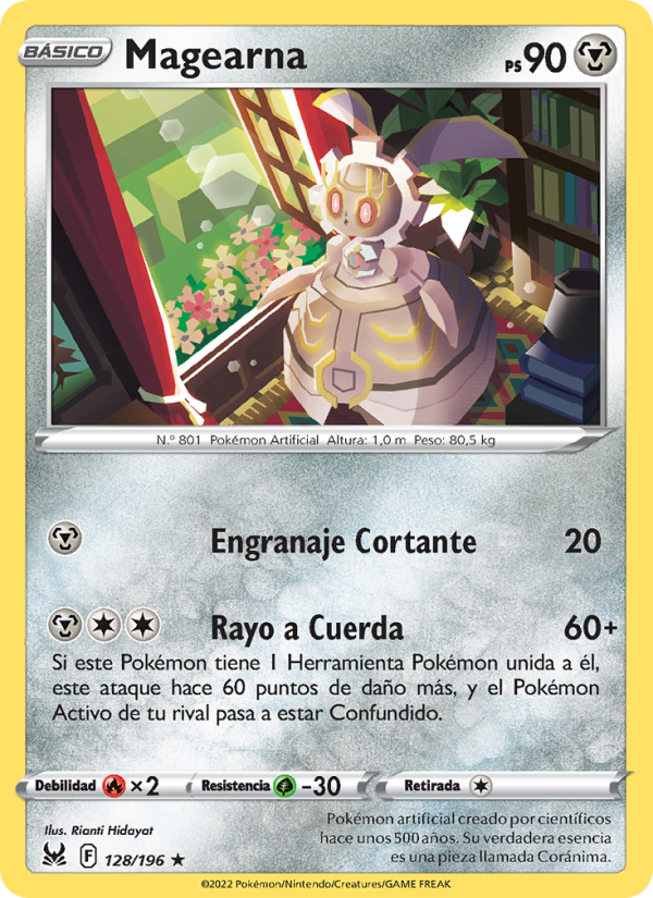 Magearna 128 — Origen Perdido (Spanish Pokémon TCG card)