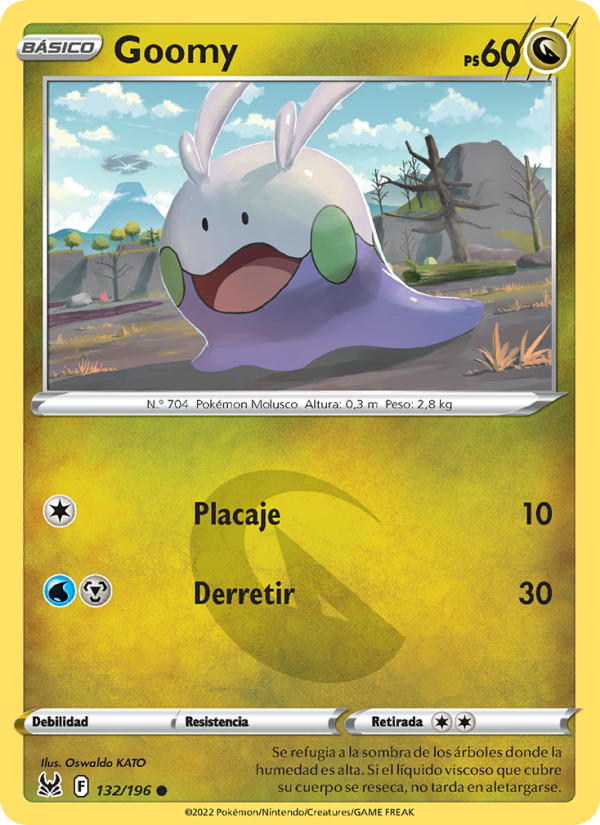 Goomy 132 — Origen Perdido (Spanish Pokémon TCG card)