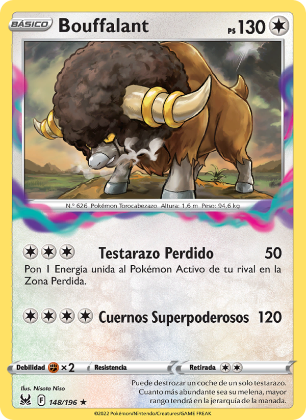 Bouffalant 148 — Origen Perdido (Spanish Pokémon TCG card)