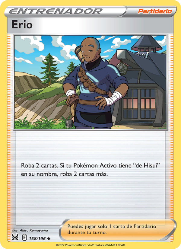 Erio 158 — Origen Perdido (Spanish Pokémon TCG card)