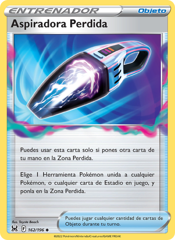 Aspiradora Perdida 162 — Origen Perdido (Spanish Pokémon TCG card)