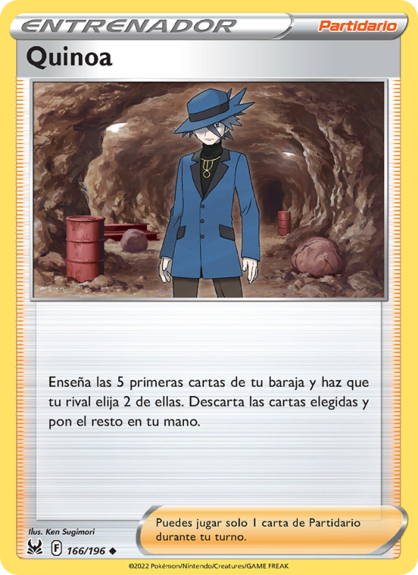 Quinoa 166 — Origen Perdido (Spanish Pokémon TCG card)