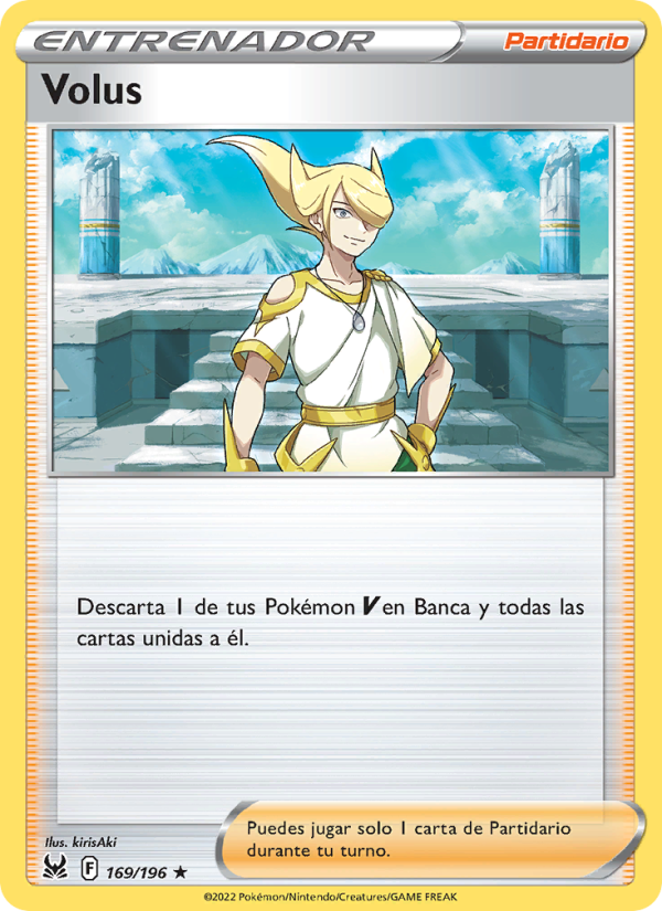 Volus 169 — Origen Perdido (Spanish Pokémon TCG card)