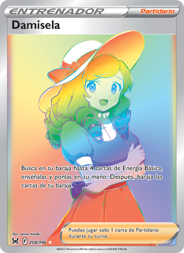 Damisela 208 — Origen Perdido (Spanish Pokémon TCG card)