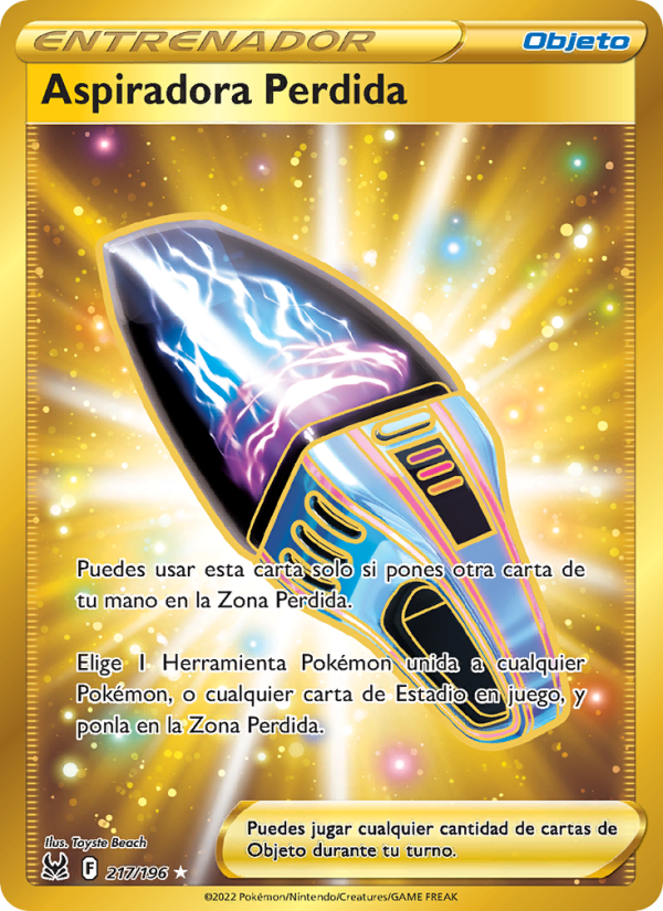 Aspiradora Perdida 217 — Origen Perdido (Spanish Pokémon TCG card)