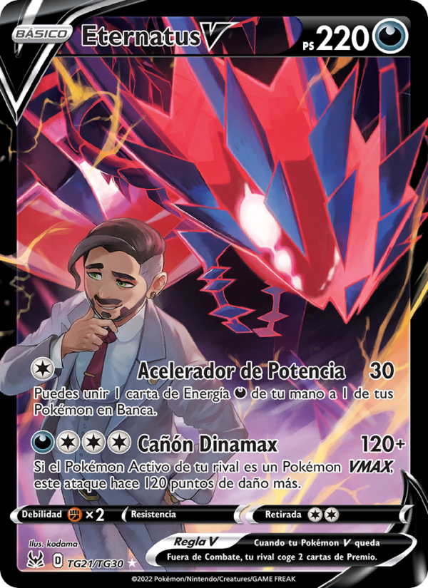 Eternatus V TG21 — Origen Perdido (Spanish Pokémon TCG card)