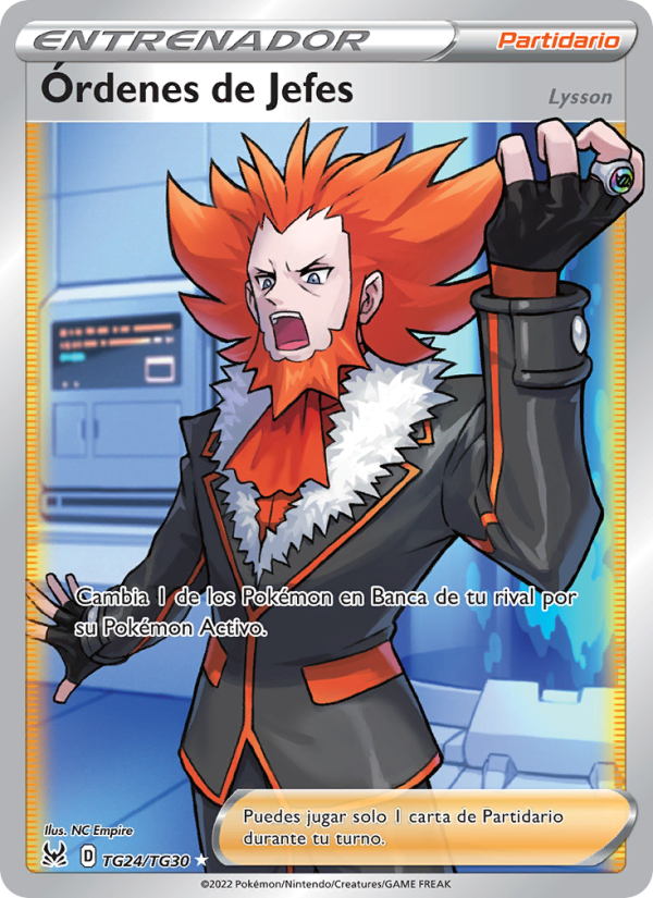Órdenes de Jefes TG24 — Origen Perdido (Spanish Pokémon TCG card)
